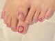 テンドットネイル(10.nail)の写真/フットネイルで足元を華やかに☆お仕事柄ハンドネイルが出来ない方も、足先からお洒落を楽しめる♪