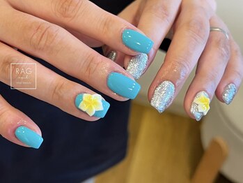 ラグ ネイル(RAG nail)/プルメリア/キラキラ