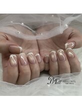 メルネイル(MELL-NAIL)/マグネット×フレンチ×ミラー