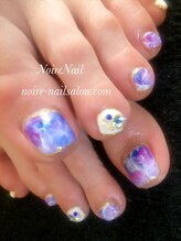 ノワール ネイルアンドスクール(Noire)/大理石風ネイル(フット)