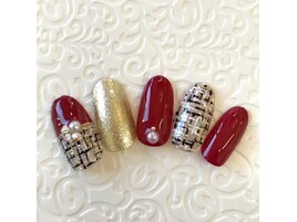 ツイード×ボルドー