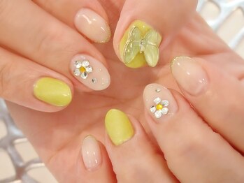 ラルネイル 大宮(Lull. nail)/蝶々パーツ+1000