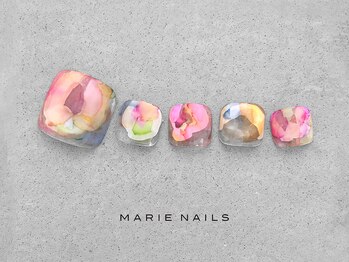 マリーネイルズ 近鉄あべのハルカス店(MARIE NAILS)/ご新規様¥7000 カラフル 0616b