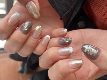 アトリエ フェム(atelier.fem)/フレンチ×ニュアンスネイル