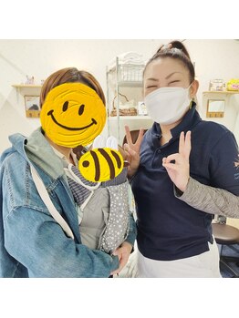 かおりビューティサロン/ママさんとお子さま一緒のお写真