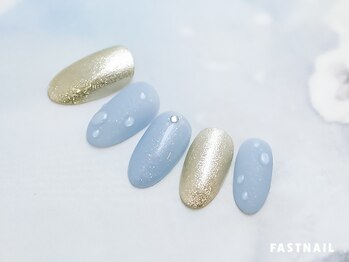 ファストネイル ロコ 春日店(FASTNAIL LOCO)/紫陽花ネイル【11905】
