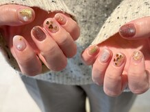 えむねいる(m.nail)/ニュアンス/フラワー/ハート