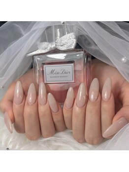 ハニーネイル(Honey nail)/長さだしワンカラー