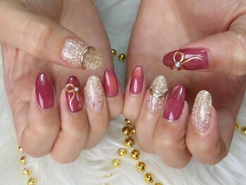 ツイードネイル　マグネット