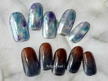 リライトネイル(Relight nail)/梅雨×ニュアンス