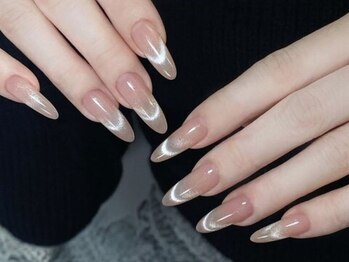Lien nailsalon【長さだし専門店】パラジェル・フィルイン導入/水光マグネット｜フレンチ