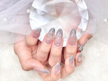 エミラボーテ 天王寺(Emi la beaute)/グラデーション×リボンネイル