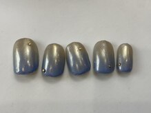 ネイルメゾン 天神店(NAIL MAISON)/奥行くすみカラー夏青¥9000