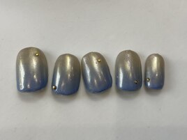 奥行くすみカラー夏青¥7550