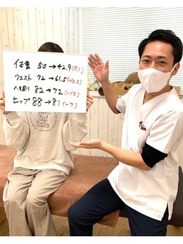 ゆうきや整体院/-7.1キロ達成!!