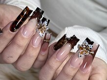 ダークハニー 原宿店(Dark Honey)/ハイビスカス/秋ネイル