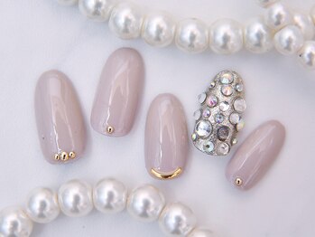 ティアリーネイル コレットマーレ店(Tiary Nail)/ビジュー埋め尽くし　１２１００