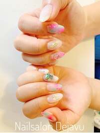 タイダイ柄ネイル★