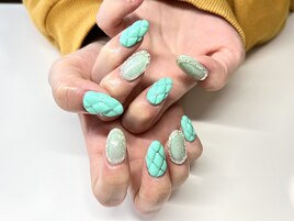 ミントグリーンキルティング