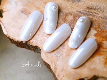 エーネイルズ 心斎橋(A.nails)/ホワイトニュアンス