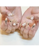アイラッシュサロンアールツー(eyelash salon R2)/バラネイル　ドットネイル