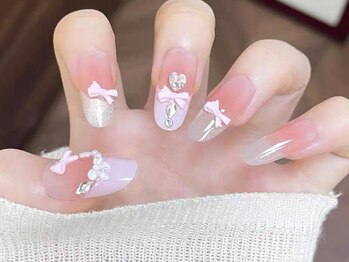 やさしい雰囲気ネイル