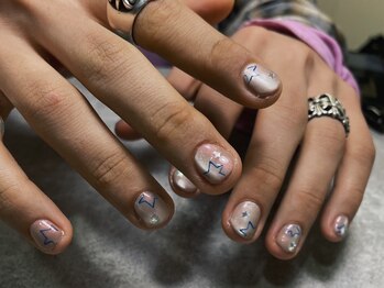 オムネイル 渋谷(HOMME NAIL)/持ち込みネイル ¥9.000
