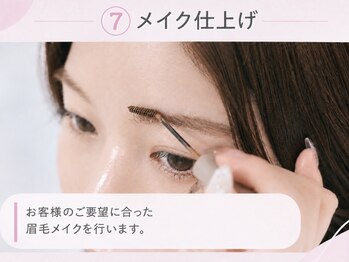 ユニブロウ 栄店(UNI BROW)/眉毛WAX手順7：眉メイク仕上げ