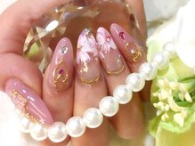 ネイルブラックシー デコ電ショップ クリスタルシー(BLACK SEA Shop Crystal Sea)/桜