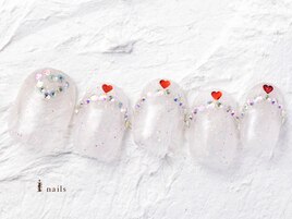 韓国ビジューフレンチ9980yen