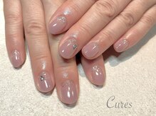 キュアーズ ネイル(CURES NAIL)/ラメとカラーのグラデーション