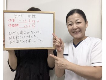 ステラ整体院(STELLA整体院)/3ヶ月で13.5kg減量達成!