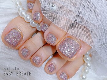 nail salon BABY BREATH【ネイルサロン　ベイビーブレス】/フットワンカラー