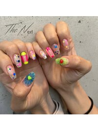 カラフル　フラワー　ホロ