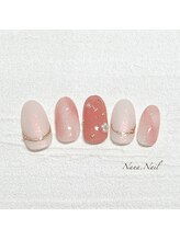 ナナネイル(Nana.Nail)/ふんわり春色ネイル♪