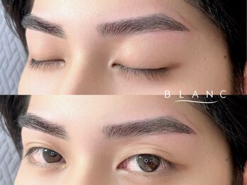 アイラッシュサロン ブラン ゆめタウン丸亀店(Eyelash Salon Blanc)の写真/【眉毛で男を磨く!口コミ高評価★オーダーメイド眉が人気】男女問わずリピーター多数!清潔感×第一印象UP！