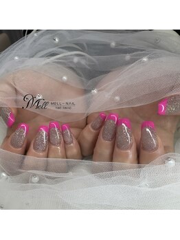 メルネイル(MELL-NAIL)/フラッシュ×フレンチ