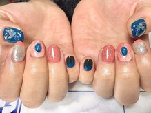ティーエス ネイル ガーデン(T.S Nail Garden)/ピンク&ブルー