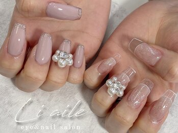 お任せデザイン☆クリアネイル