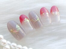 チュリップ(Tulipe)/ニュアンス×オーロラネイル