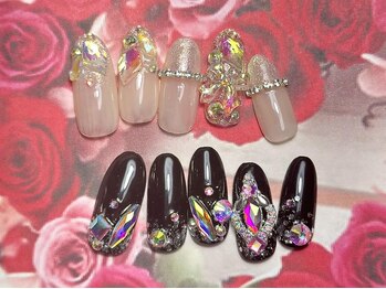 アン ジョーヌドラゴ/【自爪ネイル】キラキラストーン