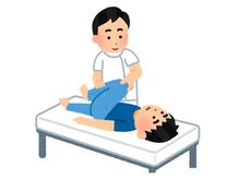 固くなった部分はもみほぐしながら伸ばします。