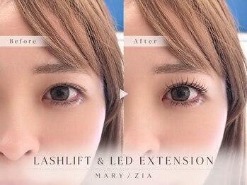 エールバイメアリー(aile by mary)の写真/ＳＮＳで話題のワンホンデザインや束感まつげデザイン!!モチの良さが口コミ高評価★ＬＥＤエクステも対応♪