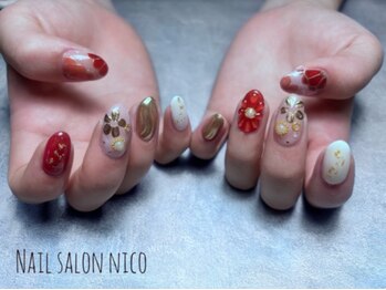 ニコ(nico)/卒業・入学和装ネイル