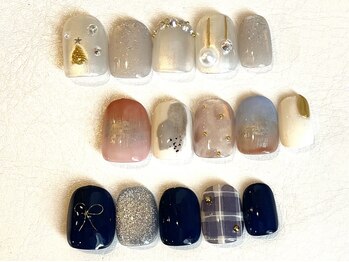 ネイルアンドアイラッシュサロン ティッシュ(tissue)の写真/ショートネイルにも可愛く映えるデザインが人気★【初回オフ無料★マンスリーキャンペーンネイル5500円】