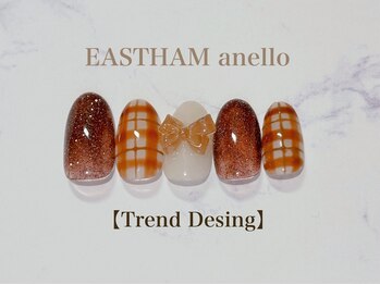 イーストハムアネーロネイル(EAST HAM anello nail)/１・２月定額　トレンドデザイン