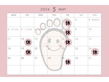 フットメンテ 巻き爪矯正センター 南浦和/2026年5月営業カレンダー