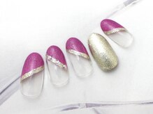 キャンアイドレッシー ヨコハマ元町店(Can I Dressy)/斜めフレンチラメライン