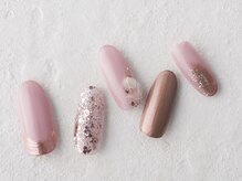 サンミーゴネイル 神戸店(Sunmego Nail)/ピンクゴールドニュアンスネイル