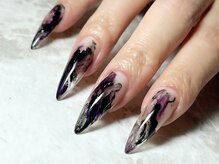 レディグリッター(Lady glitter)/煙ネイル